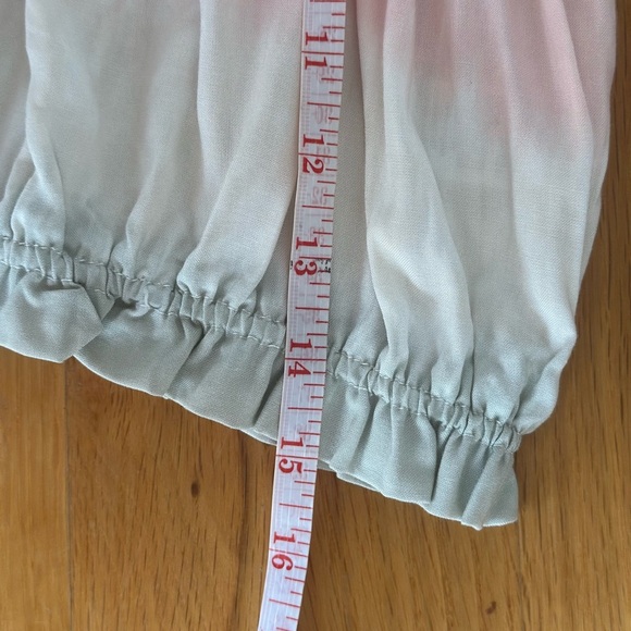 Vintage Havana Young Girls Tie Dye Top Pink Green Size XL 16 Crop - Picture 6 of 6